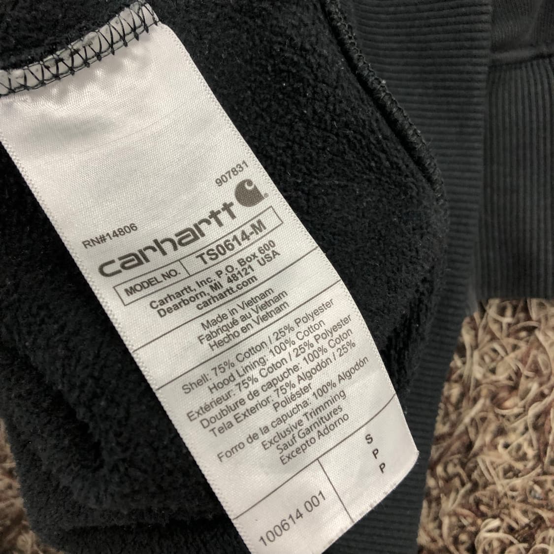 칼하트 오버핏 후드집업 상품이미지7