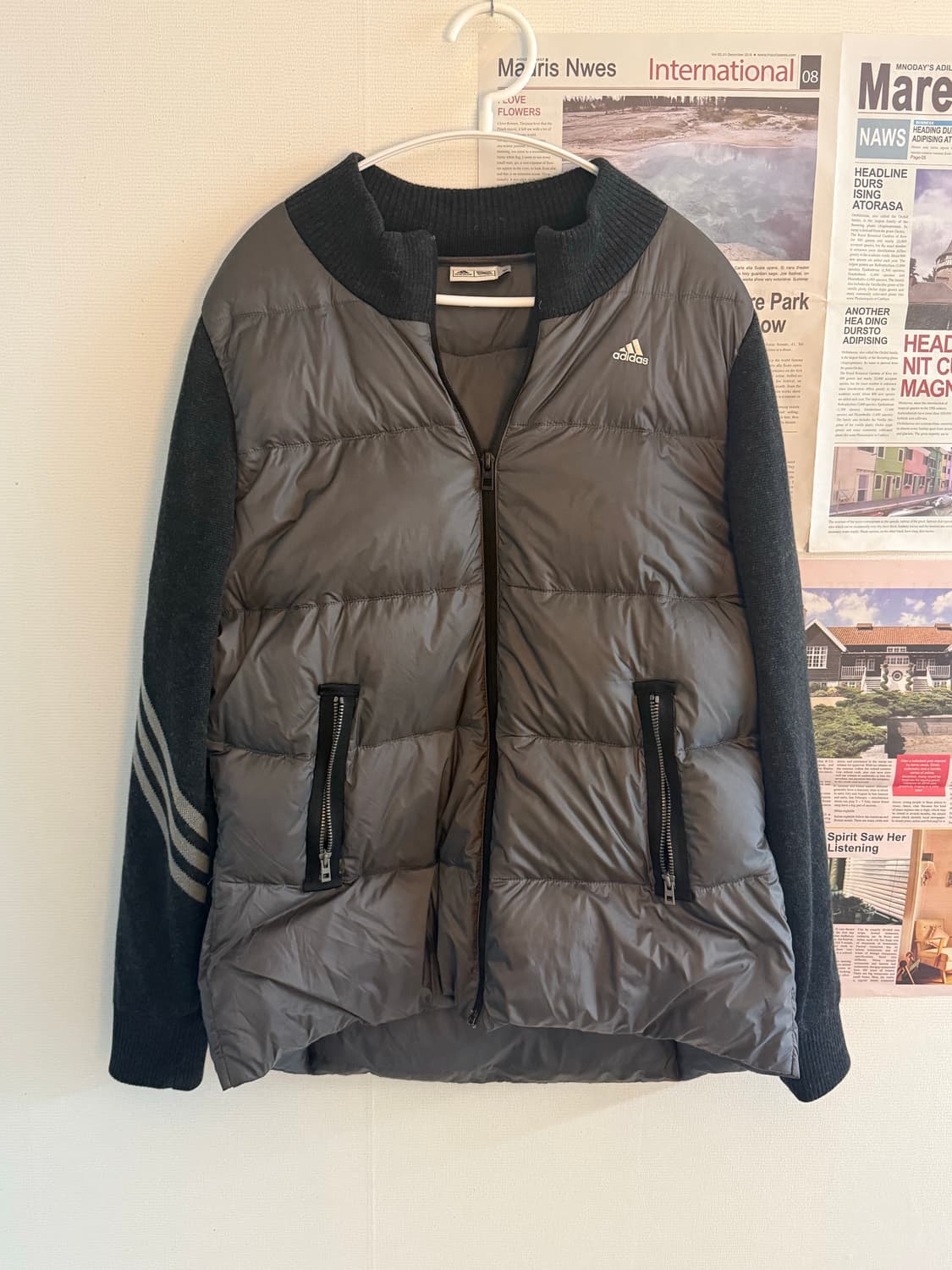 아디다스 패딩 조끼 니트 집업 상품이미지1