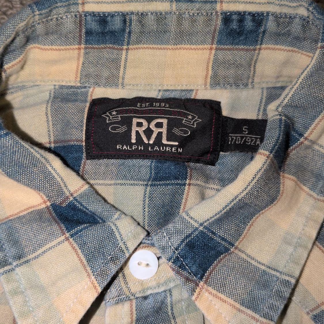 RRL 더블알엘 체크 플래드 웨스턴 셔츠 상품이미지3