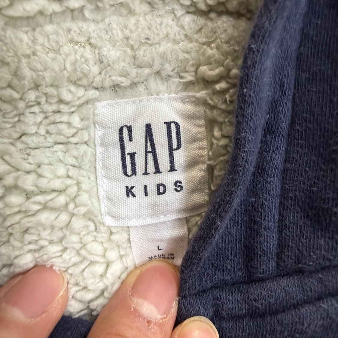 L GAP 키즈 양털 후드집업 0401T 상품이미지3