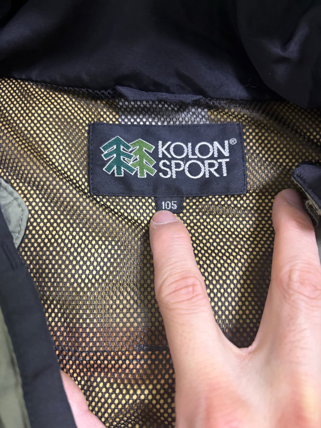 코오롱 고어텍스 카키 자켓 사이즈 105-110 상품이미지4