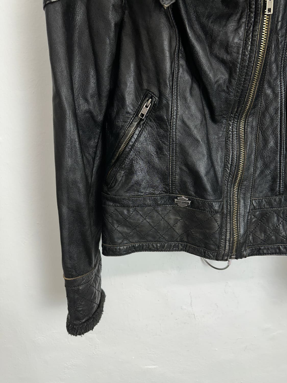 Harley Davidson Asymmetric Goat Leather 상품이미지4