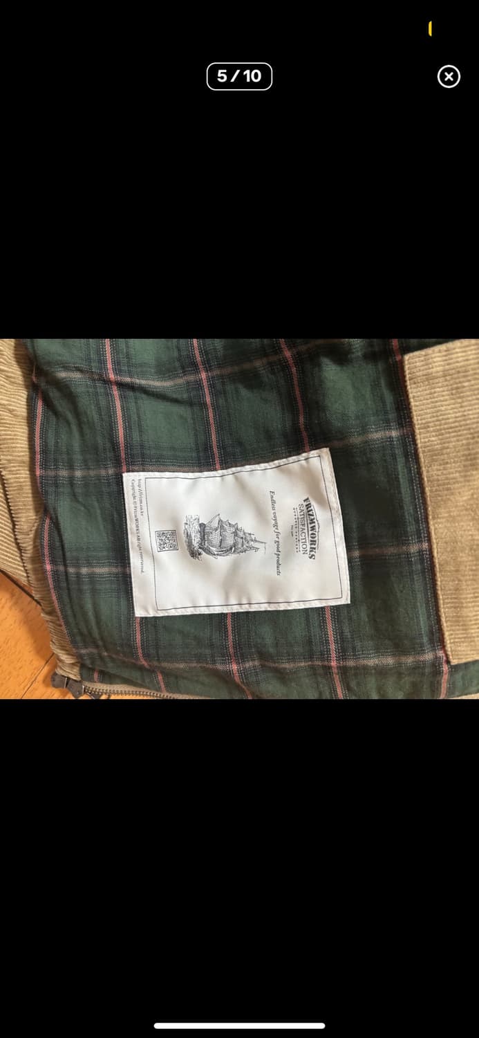 프리즘웍스 해링턴 코듀로이 자켓 s(100-105) 상품이미지4