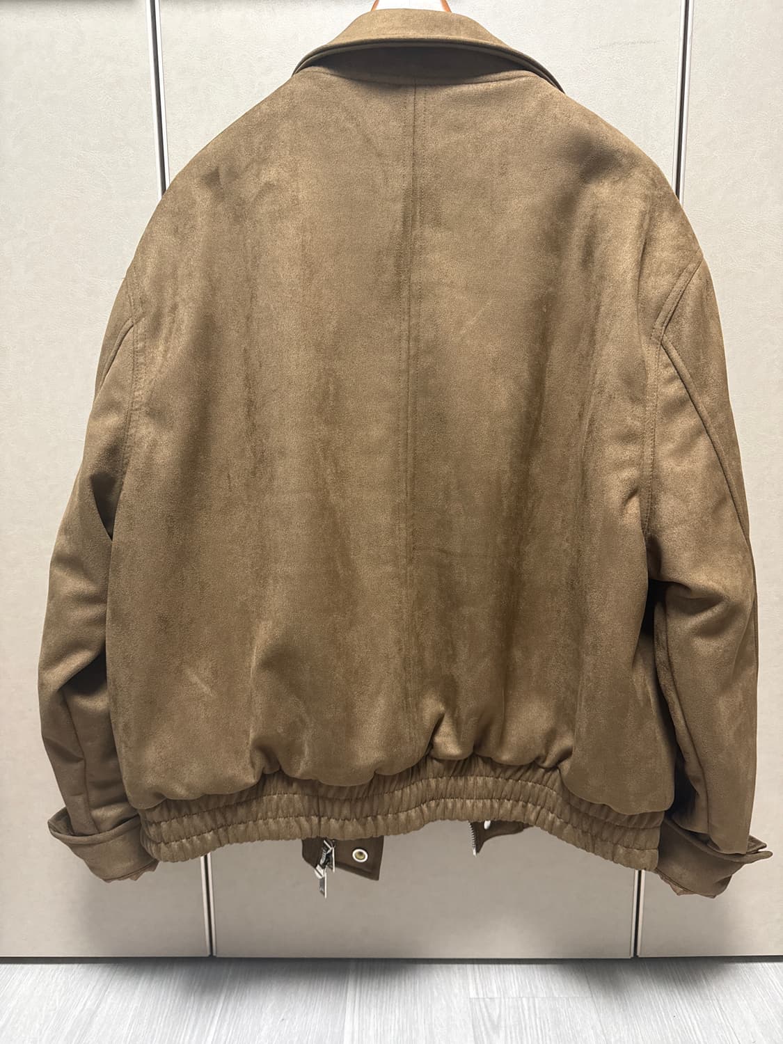 트릴리온 스웨이드 리벳 블루종 집업 자켓(브라운) 상품이미지2