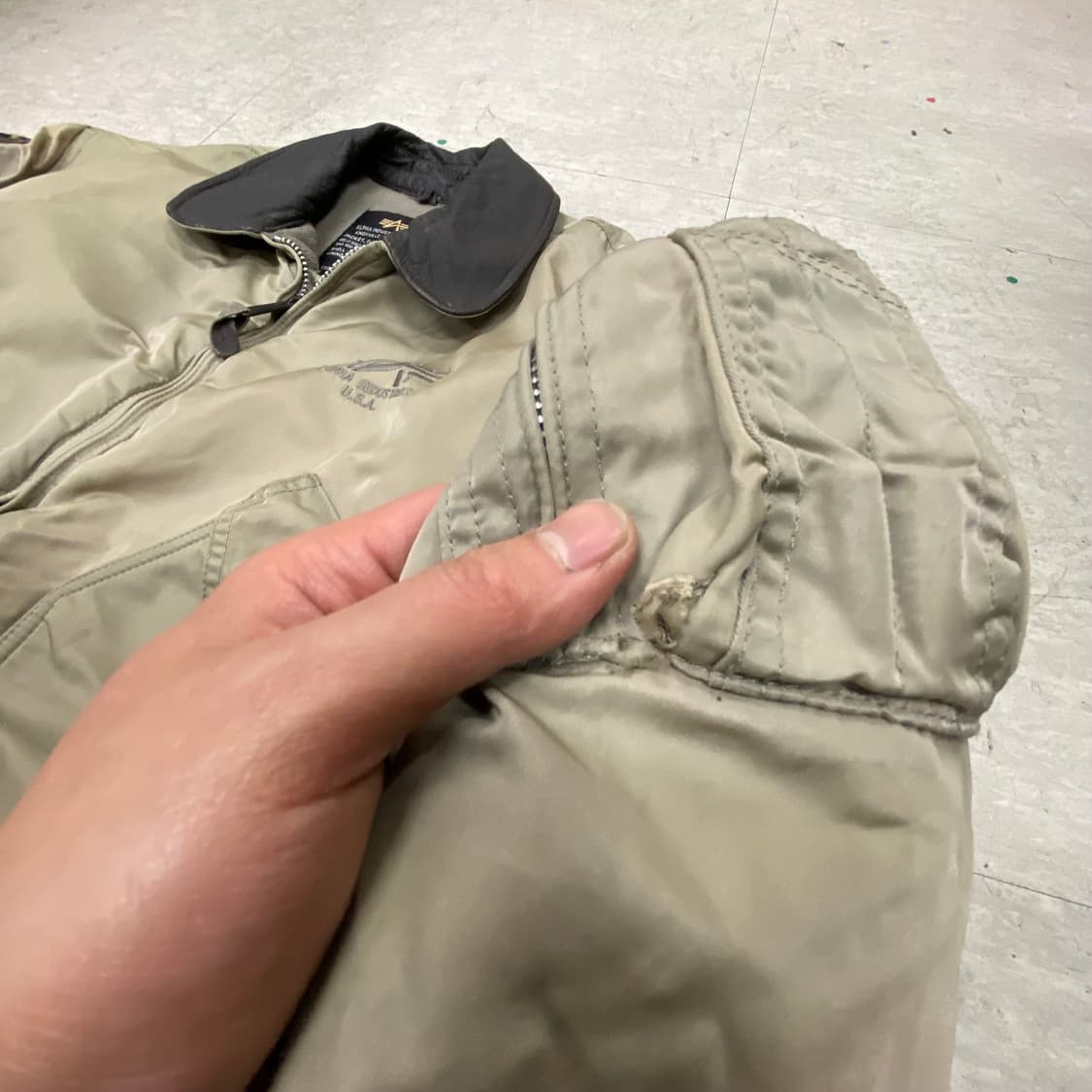 90s 알파인더스트리 FLT-45P 항공자켓 L V29 상품이미지9