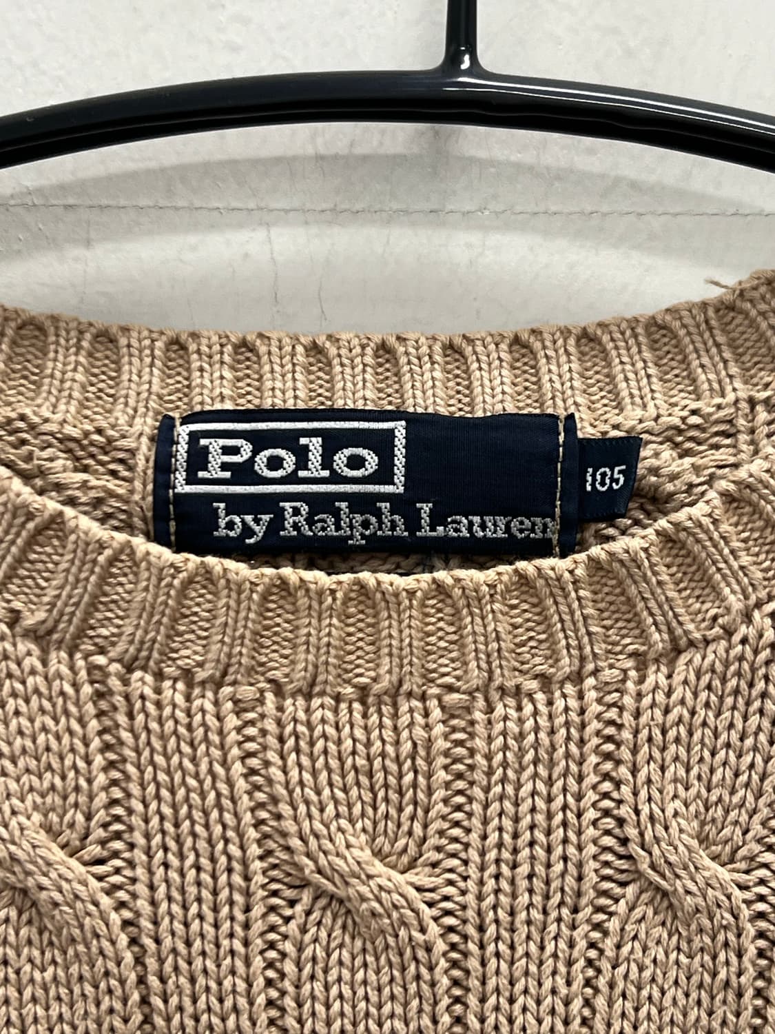폴로랄프로렌 케이블 꽈배기 니트 오트밀 상품이미지4