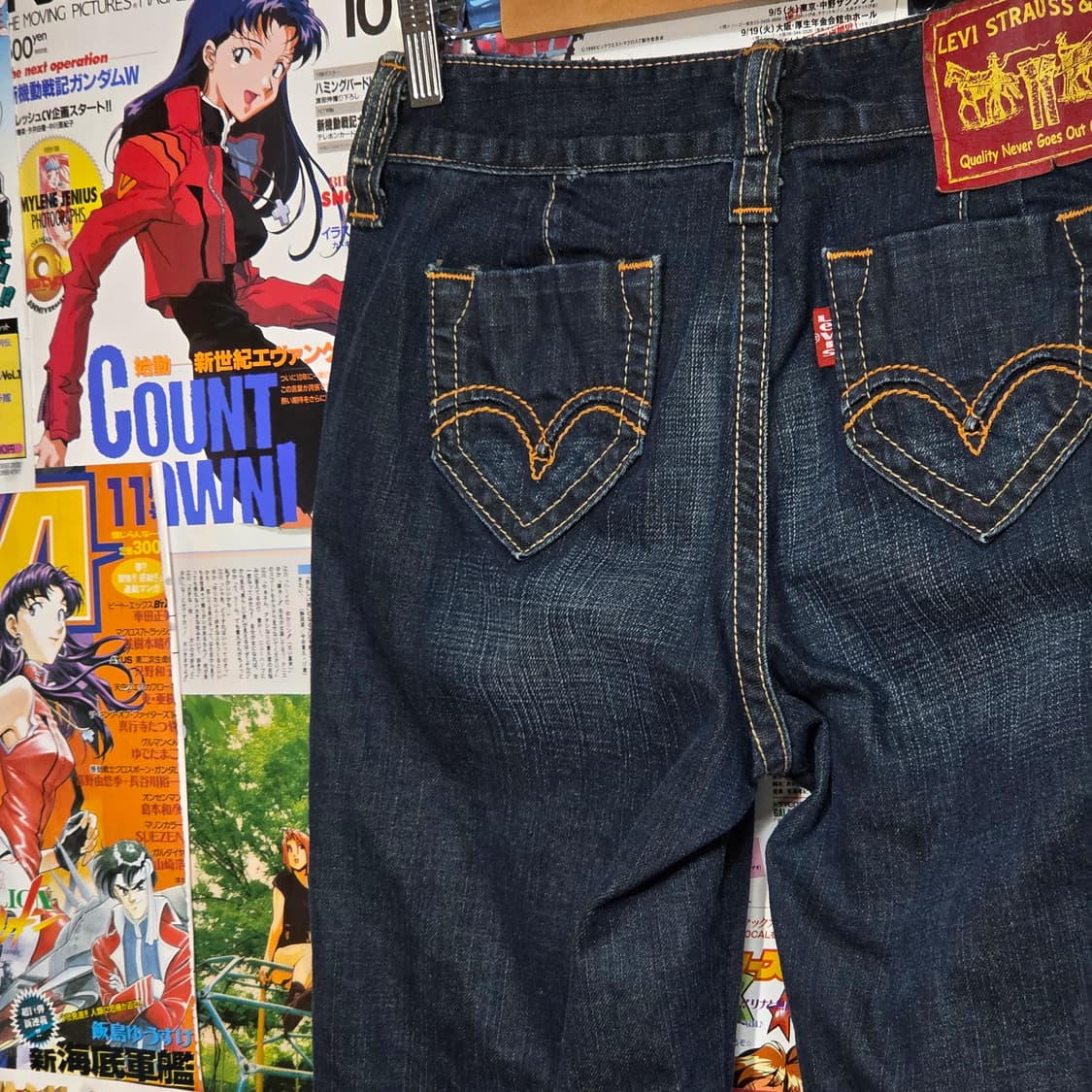 리바이스 웨스턴 무드 리벳 진청 데님 팬츠 상품이미지6