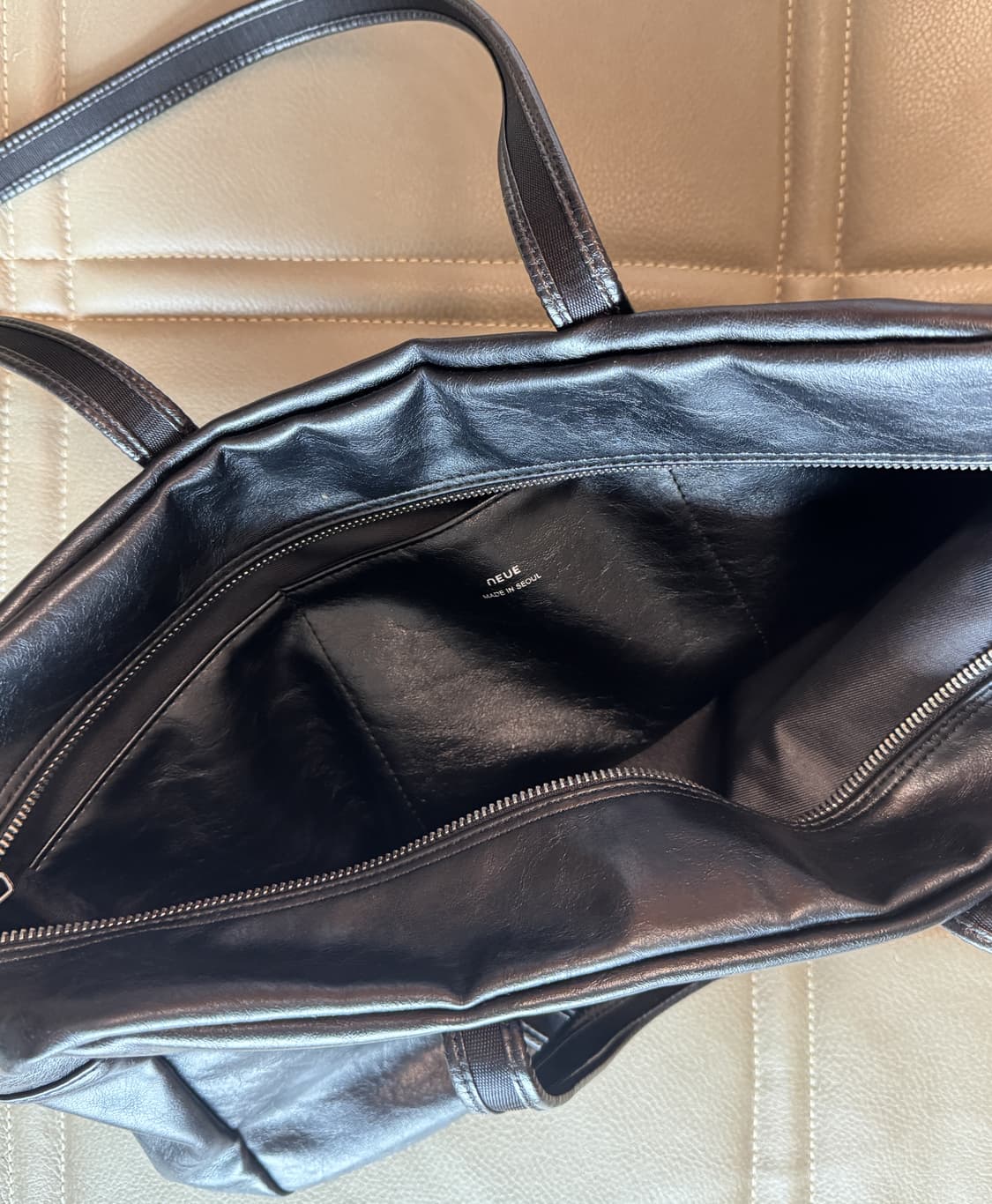 노이에 레더 보스턴백 라지 상품이미지3