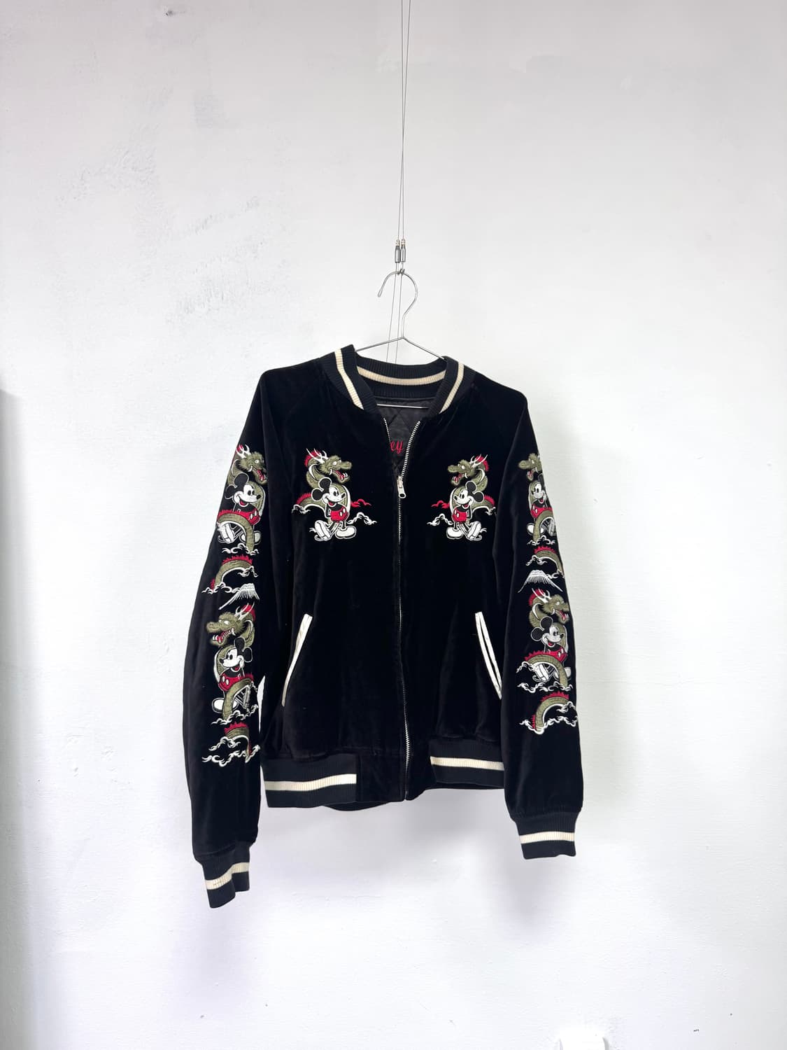 미키마우스 x 드래곤 자수 스카잔 상품이미지1