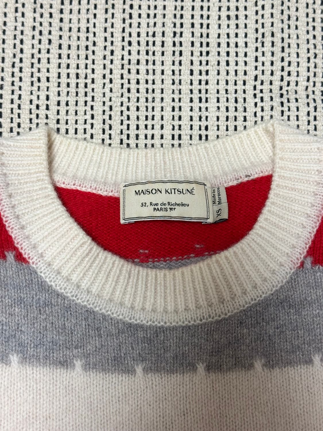 메종키츠네 스트라이프 니트 상품이미지3