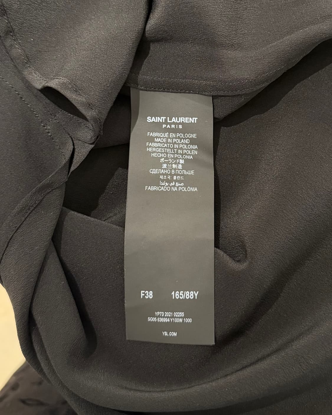 생로랑 유니폼 블랙 클래식 셔츠 상품이미지8