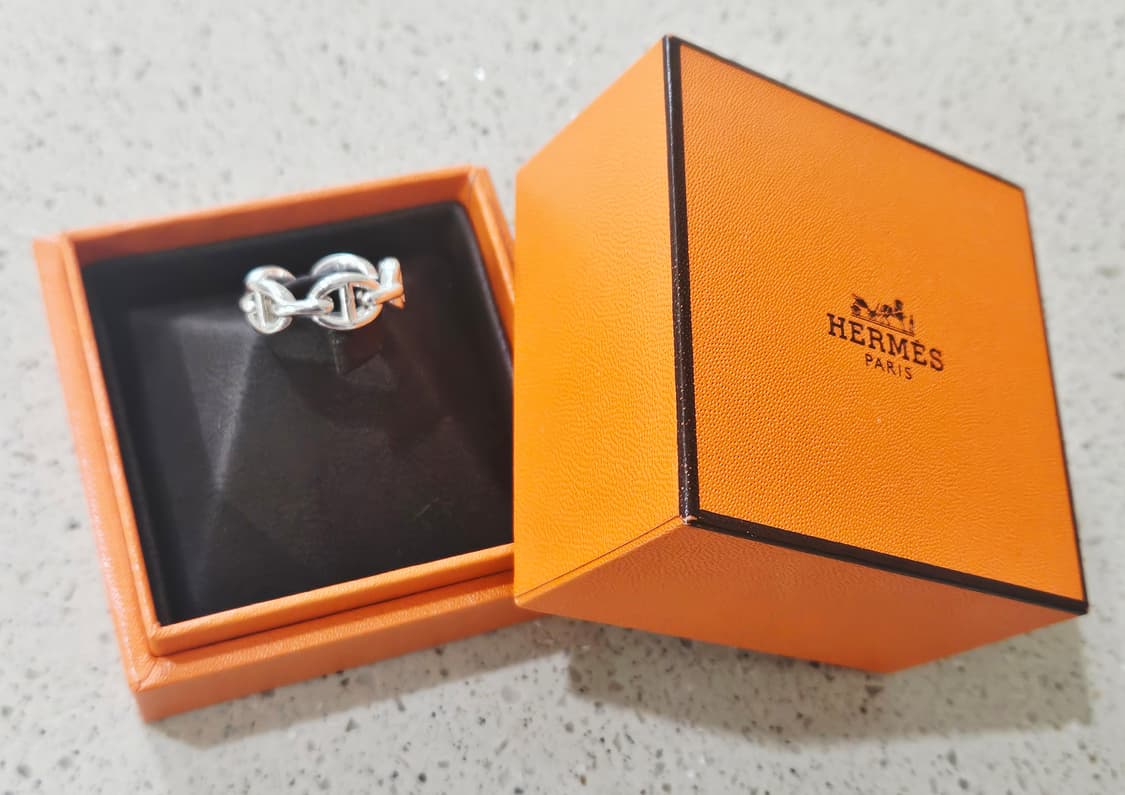 에르메스 샹달 실버 반지 50호 국내 10호 [정품/박스포함] 상품이미지3