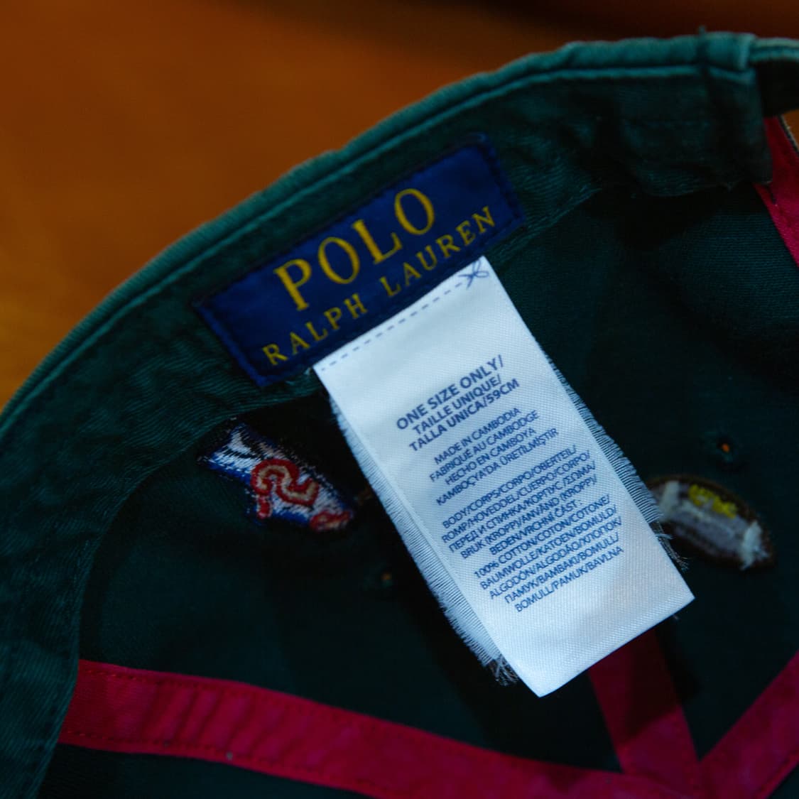 폴로 랄프로렌  엠보로이드 로고 시리즈 치노 캡 상품이미지5