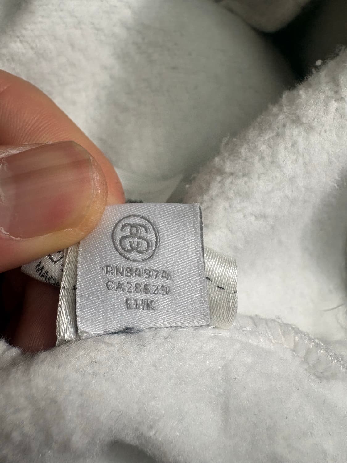 스투시 올 캡스 후드 애쉬 해더 M사이즈 (약기모)  상품이미지9