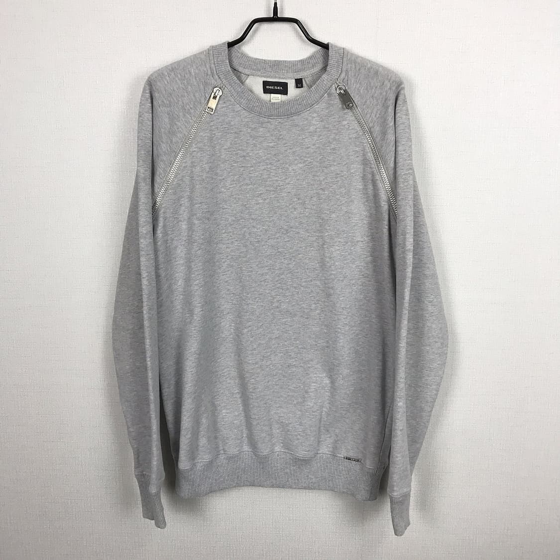 디젤 지퍼 디테일 맨투맨 티셔츠 남성M (95) 상품이미지1