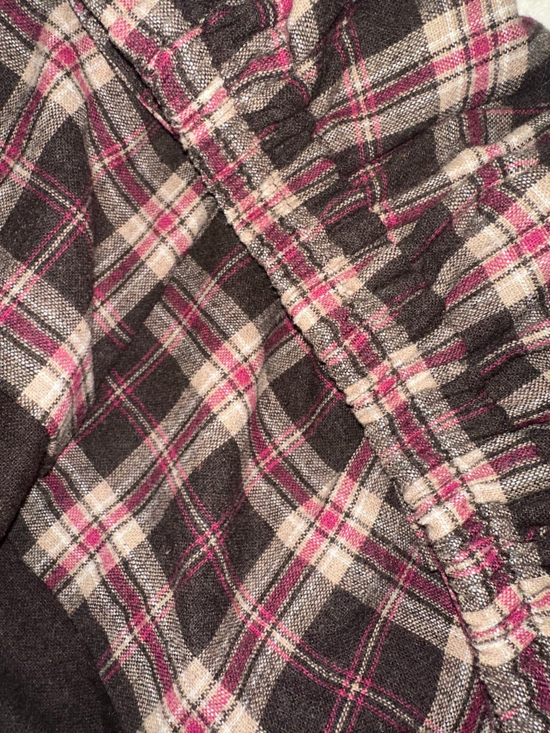 일본 빈티지 노케아 스커트 라떼갸루 브라운 리본 상품이미지3