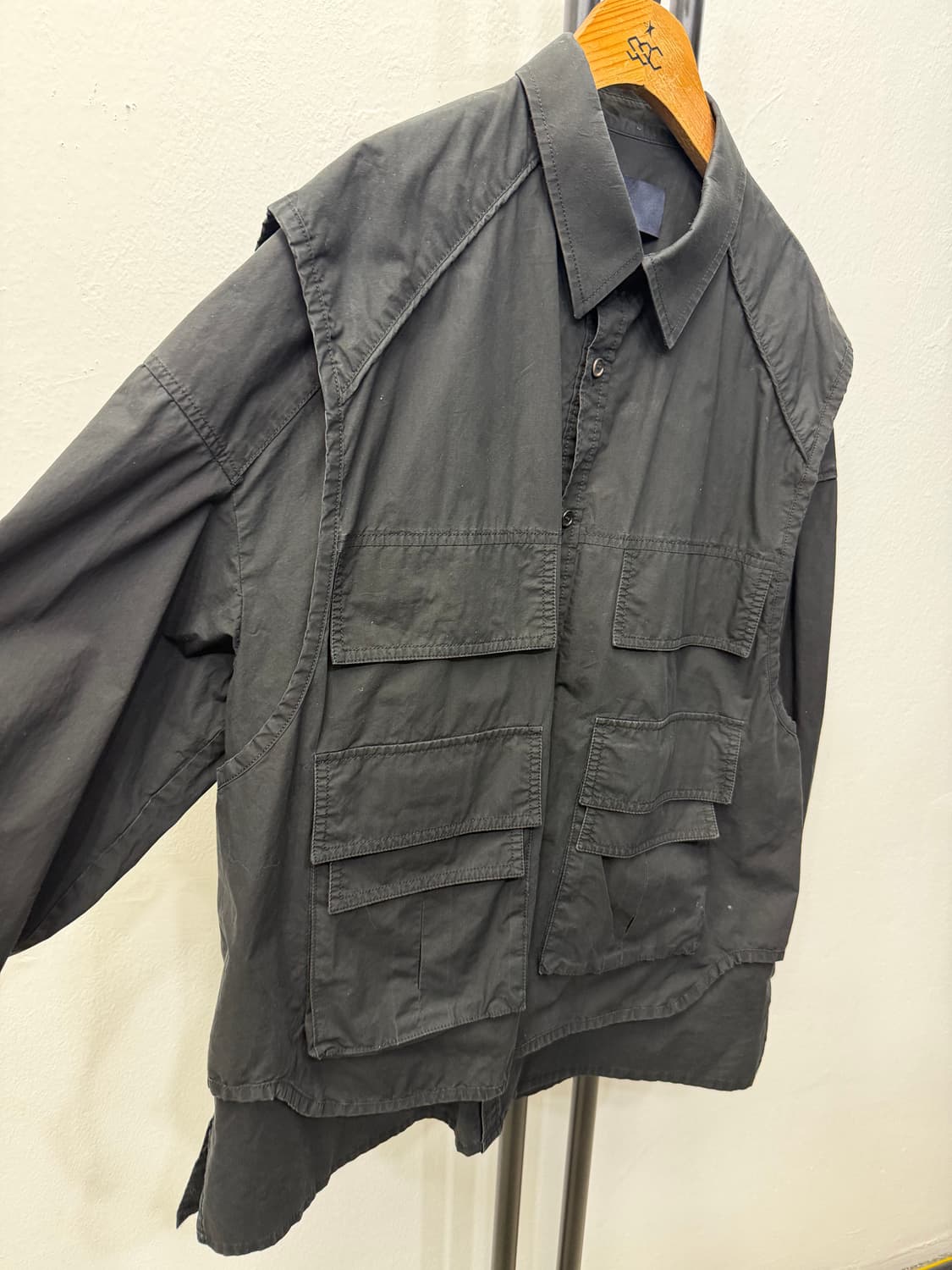 정품) 준지 21ss 오버핏 이중 포켓 셔츠형 자켓 44 상품이미지2