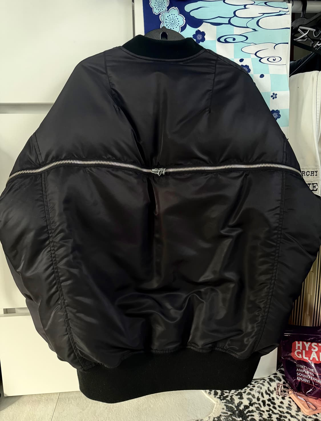 R13 black zip out bomber 상품이미지2