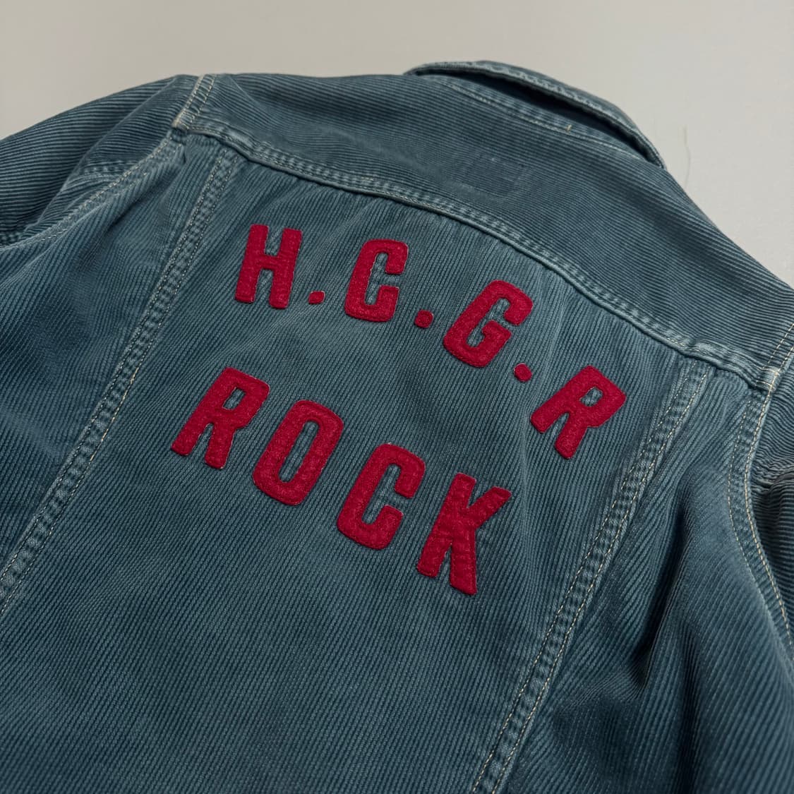 히스테릭글래머 블루컬러 자수 로고 코튼 코듀로이 블루종 자켓 상품이미지7