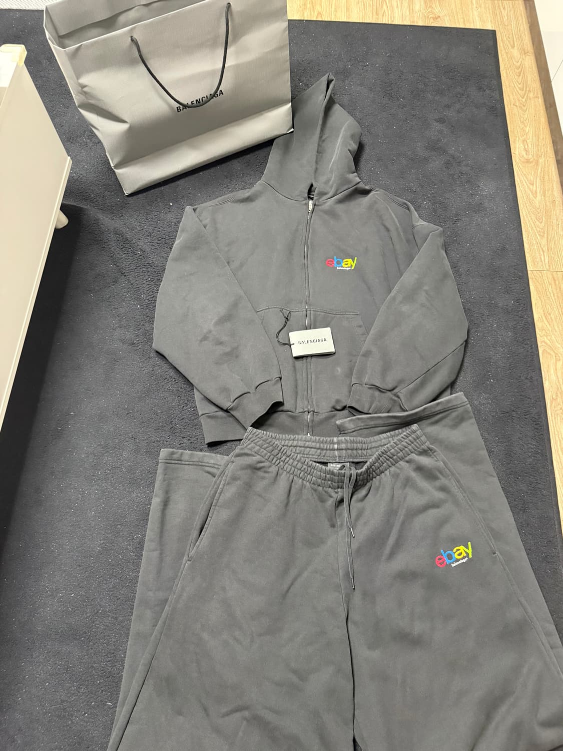 발렌시아가 이베이 후드집업m,팬츠s 상품이미지3