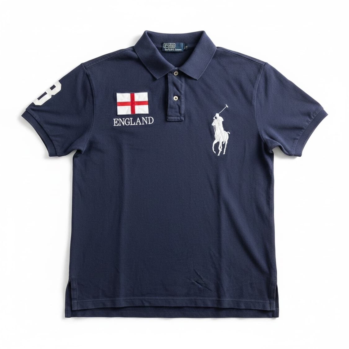 폴로 랄프로렌 잉글랜드 빅포니 반팔 카라티 네이비 L 상품이미지1