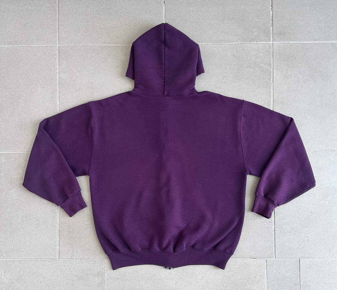 90s 빈티지 러셀 후드집업 퍼플 L USA 상품이미지2