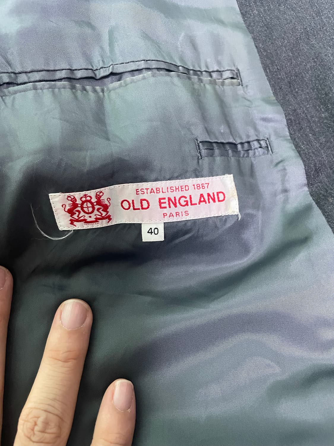 일제 OLD ENGLAND 더블 블레이저 사이즈 105 상품이미지3