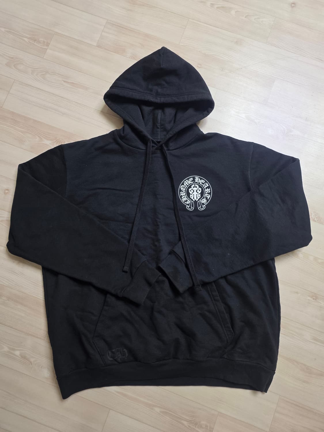 크롬하츠 아메리칸 플래그 대거 후드 블랙 색상 XL 상품이미지1