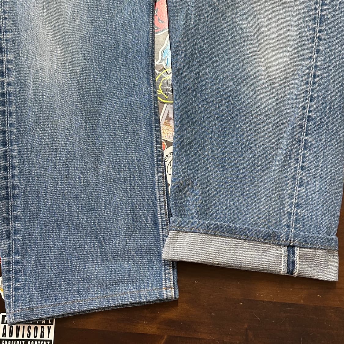 80s USA 리바이스 501 STF 블루 진 데님 팬츠 38 상품이미지5