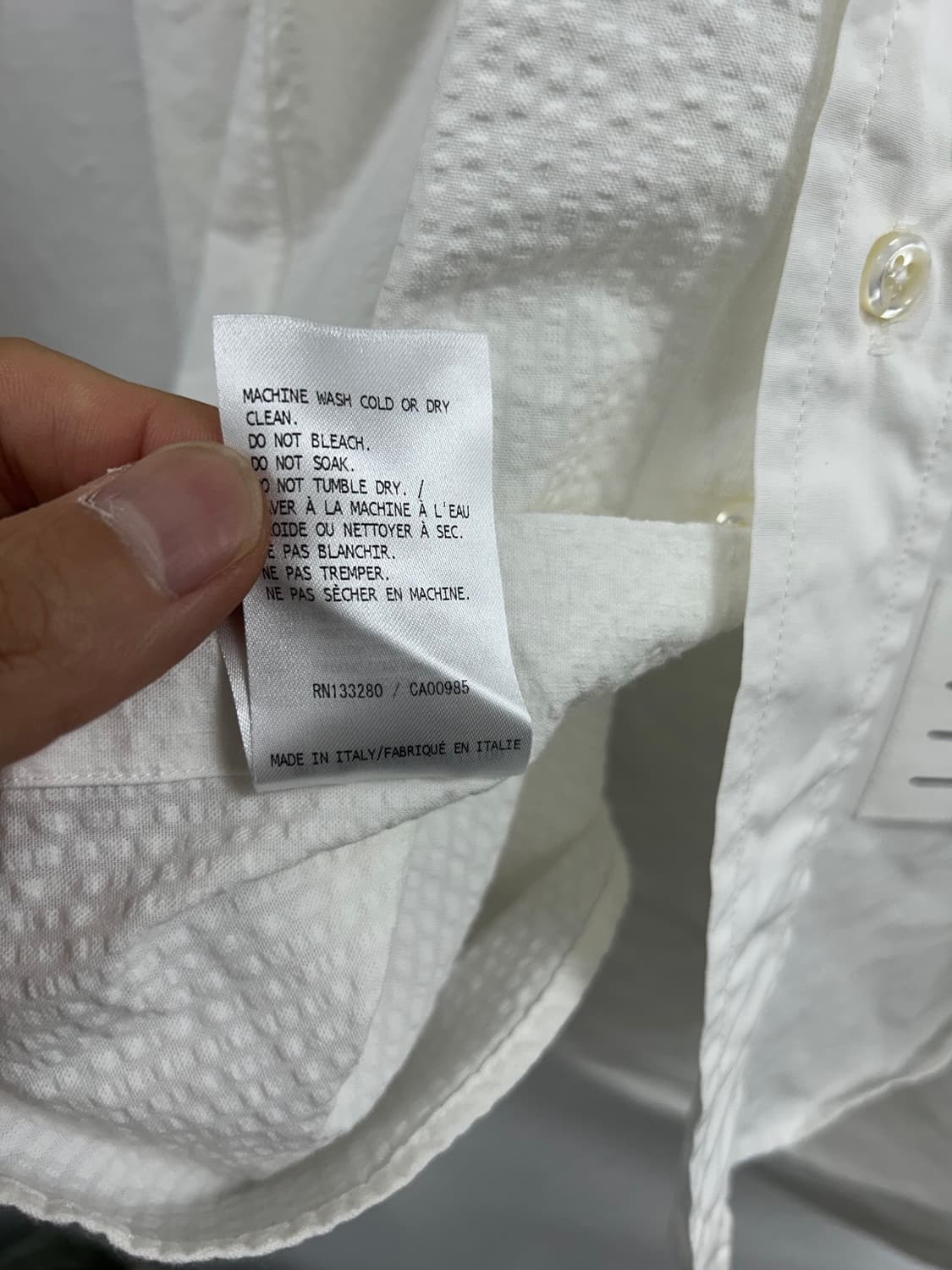 Thom Browne Tricolor Grosgrain CuffShirt 상품이미지9