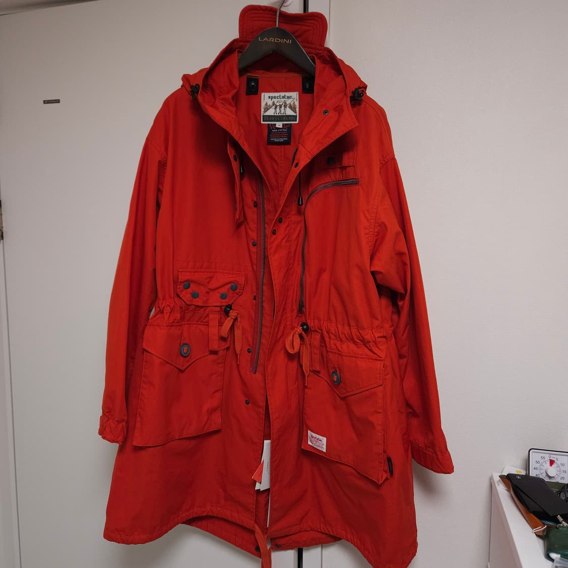 [48] 스펙테이터 x 헨리코튼 악천후파카 포웨더파카 벤타일 오렌지 상품이미지1