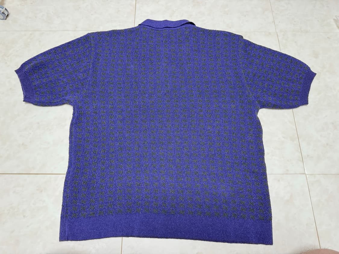 니들스 Polo Sweater - Houndstooth Purple L사 상품이미지4