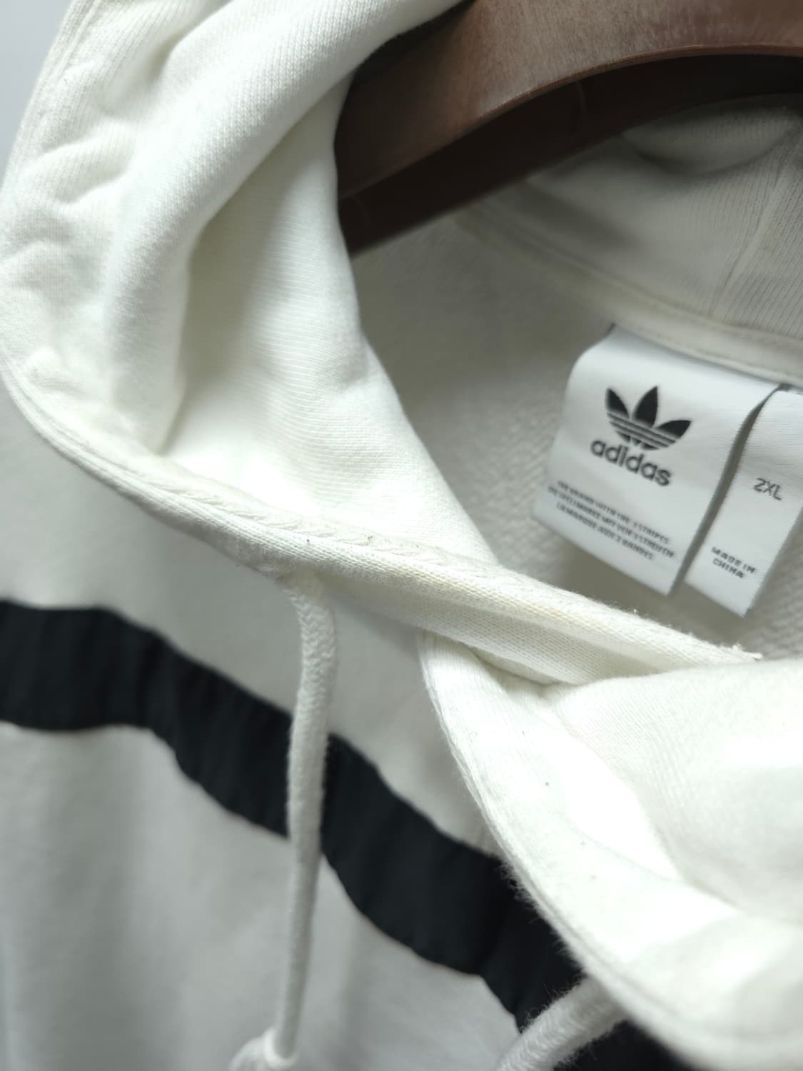 아디다스 남성 화이트 블랙 라인 후드티(105) 상품이미지10