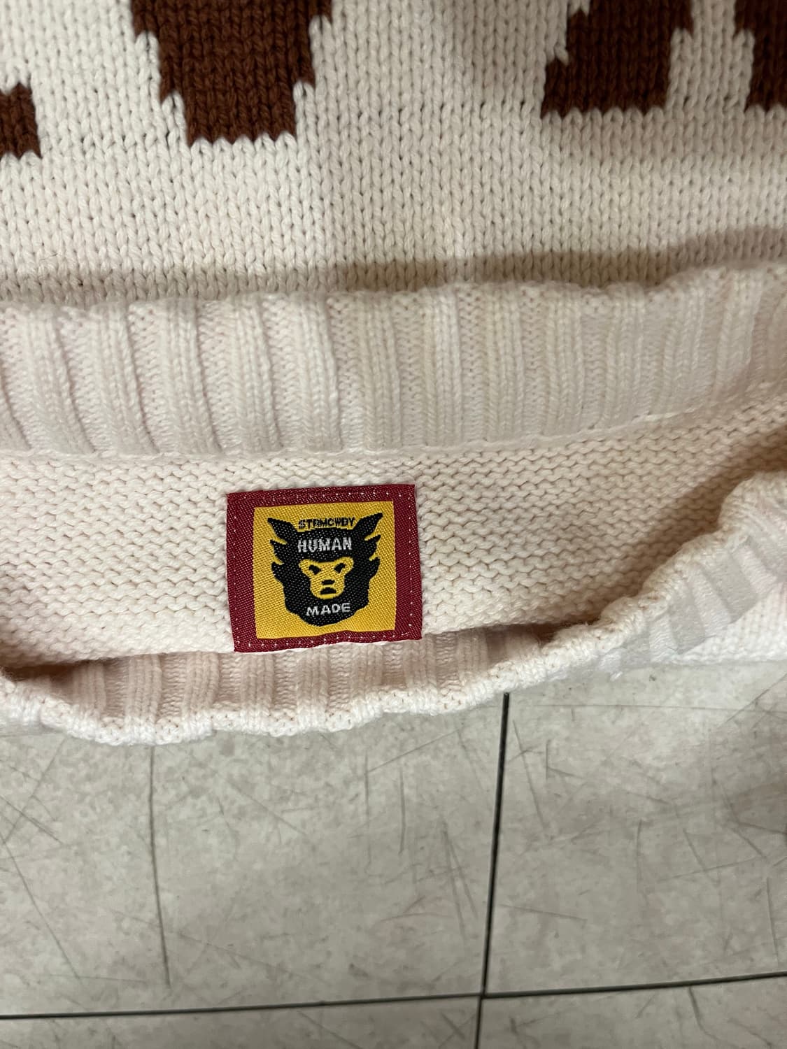 휴먼메이드 닥스니트 화이트 정품 상품이미지6