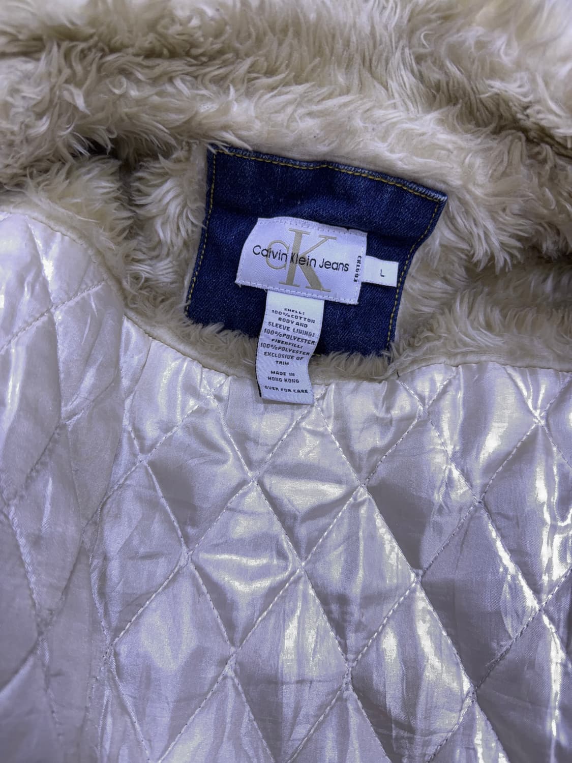 캘빈클라인 진 퍼 쉐르파 데님자켓 청자켓 L 상품이미지7
