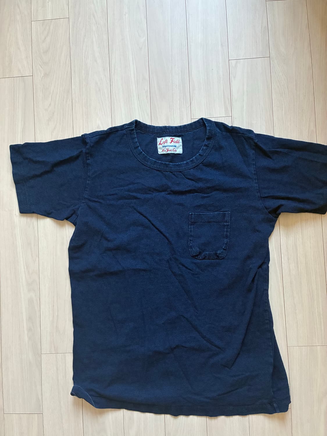 Left field nyc 데님 티셔츠 미디엄 made in usa 상품이미지2