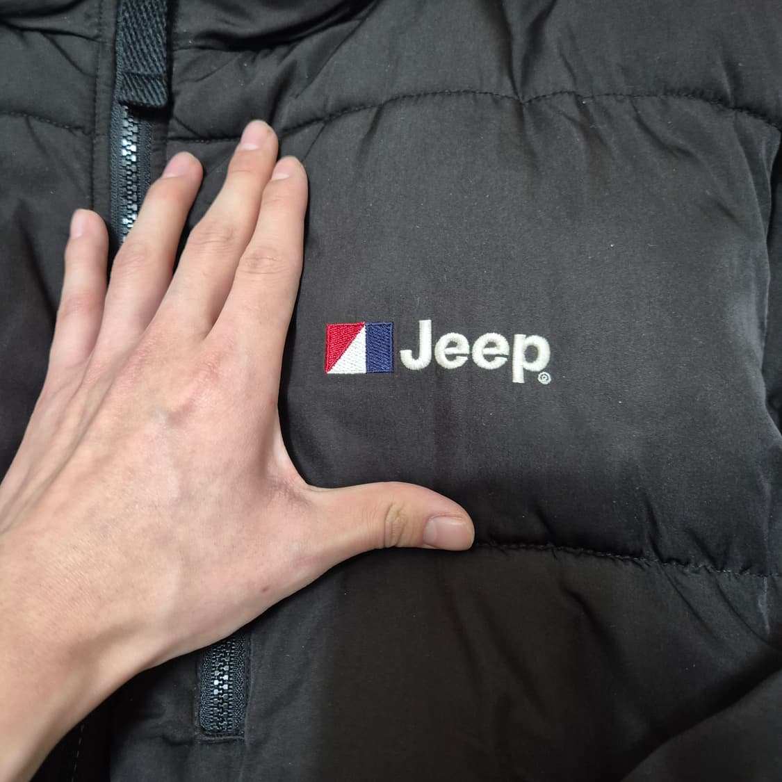 지프 빅로고 구스다운 패딩 점퍼  상품이미지5