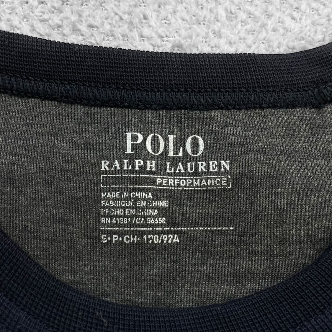 폴로 랄프로렌 셰닐 P로고 맨투맨 네이비 상품이미지3