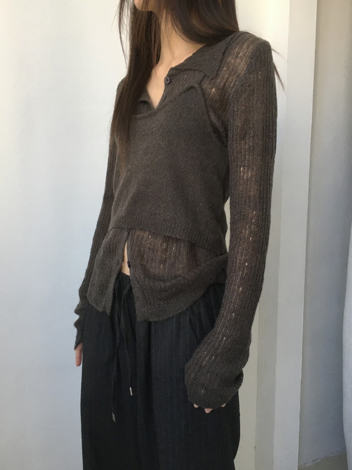 미엔느 mienne 레니 레이어드 뷔스티에 니트 세트 상품이미지5