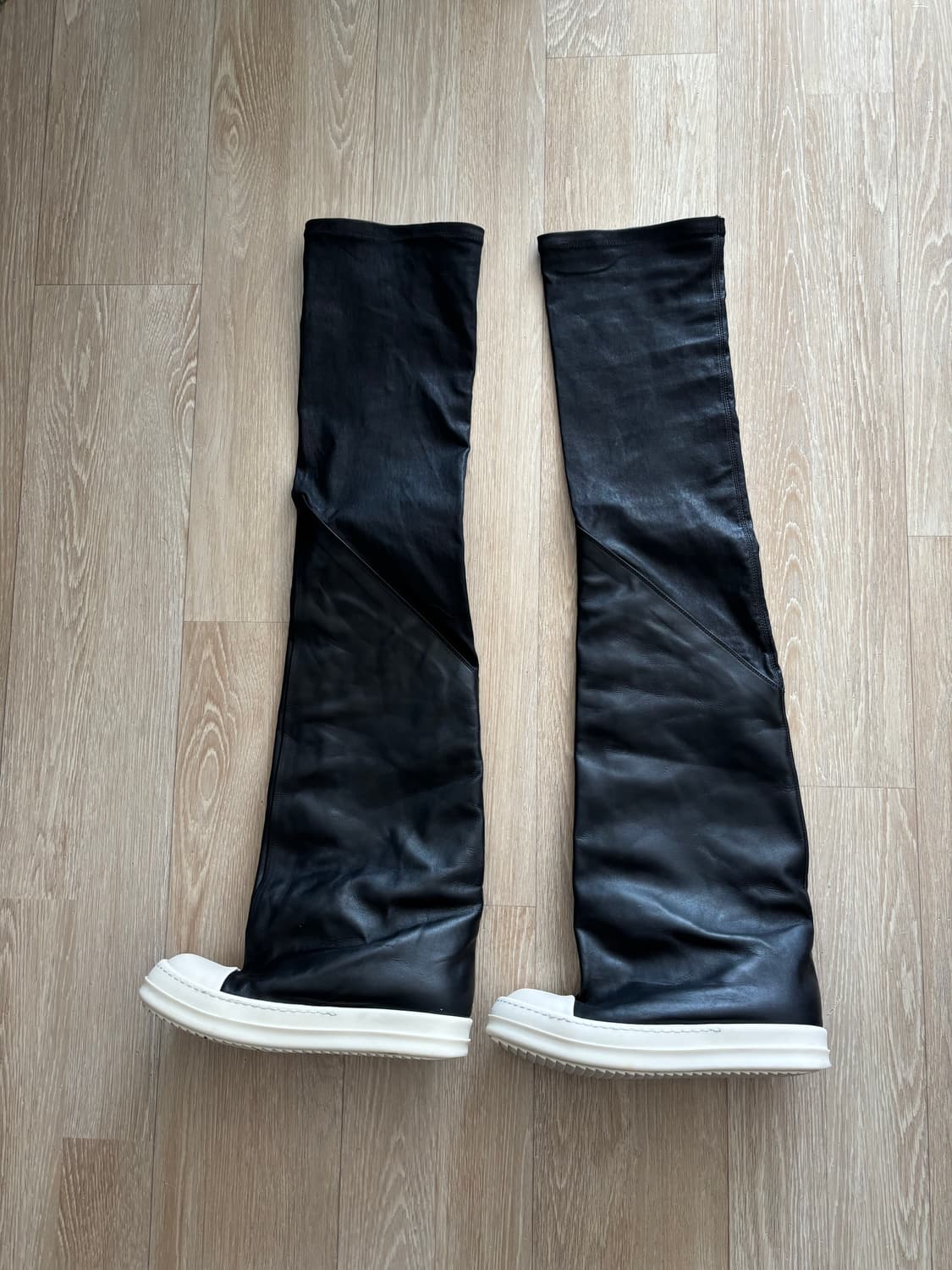 Rick Owens 콘트라스트 토 사이하이 부츠 36 상품이미지5