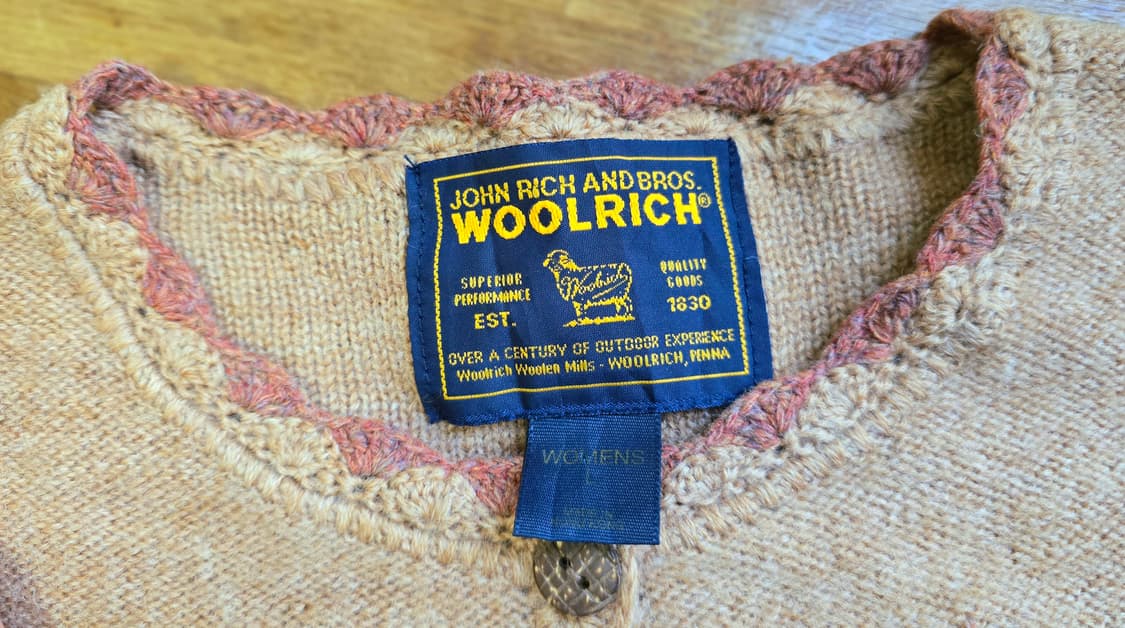 Woolrich 울리치  퓨어 울 100% 자수 가디건 상품이미지4