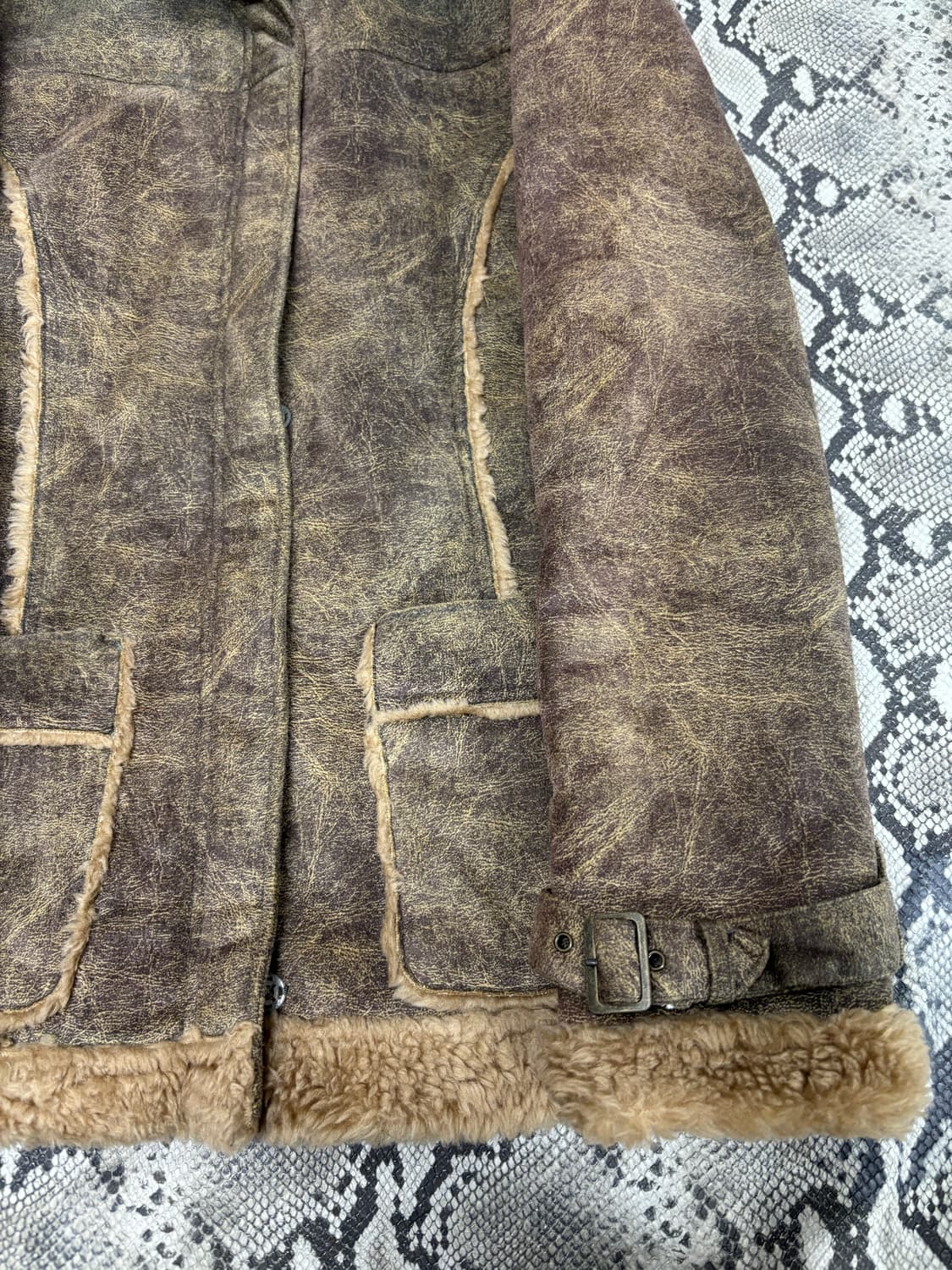 Grunge Washed Buckle Detail Mustang 상품이미지3