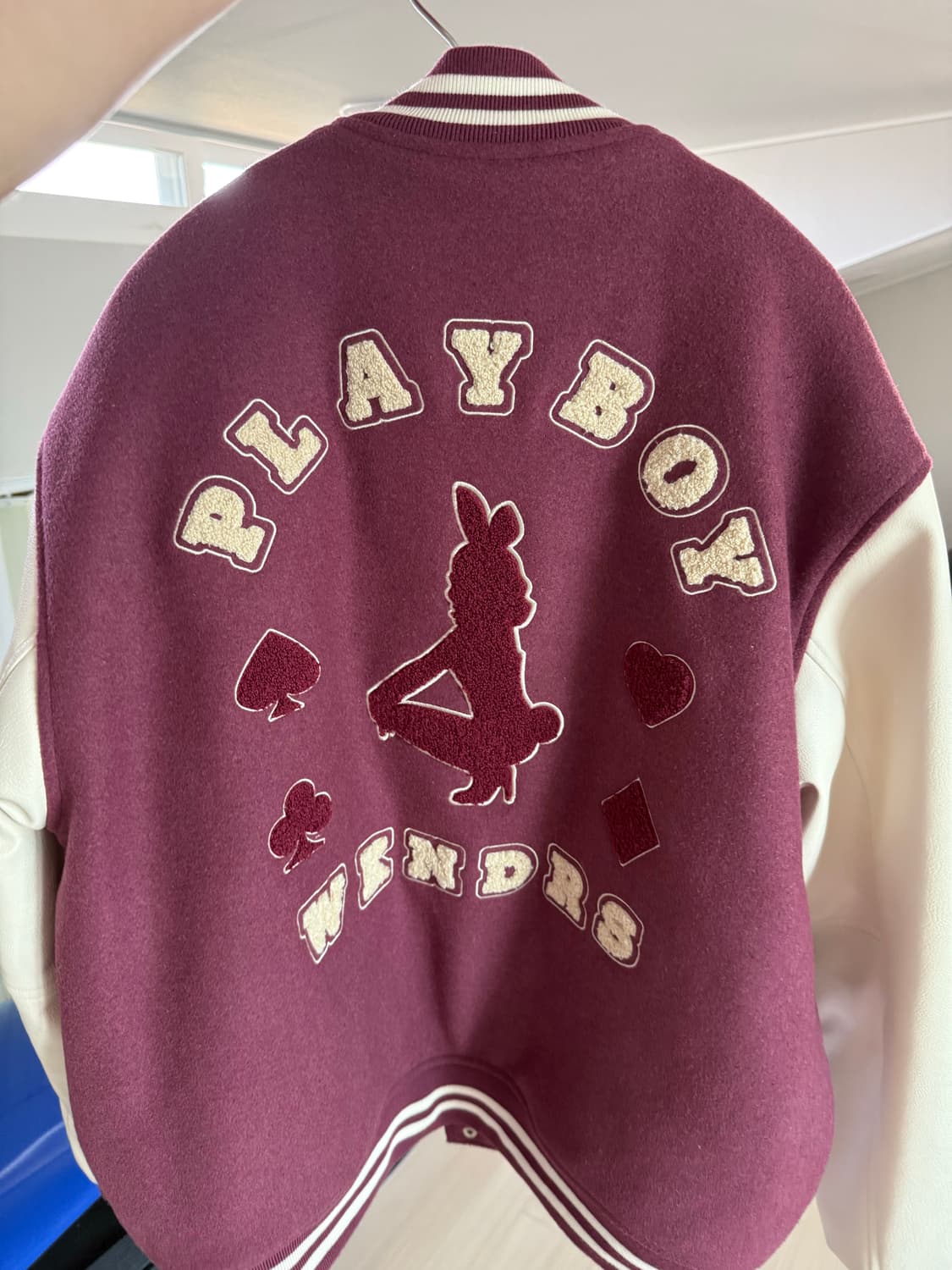 위캔더스 플레이보이 콜라보 바시티자켓 사이즈 M 상품이미지2