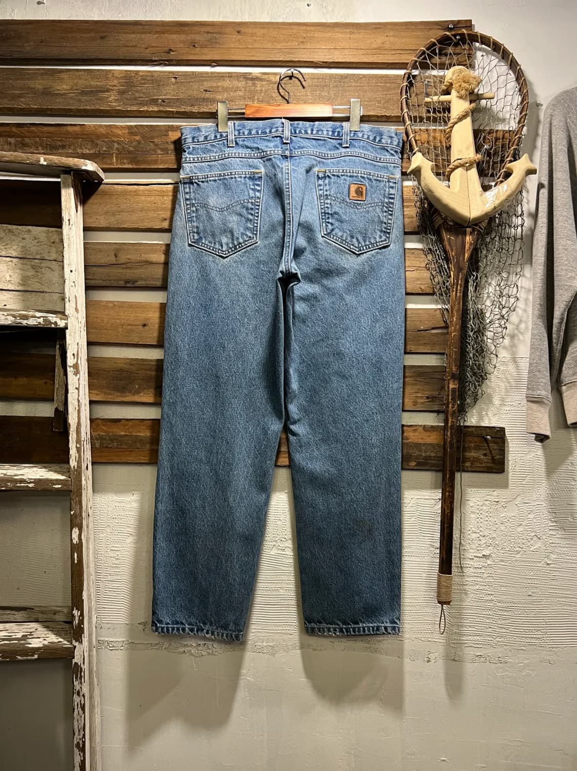 [36]칼하트 USA 미디엄블루 워크 데님 팬츠 상품이미지1