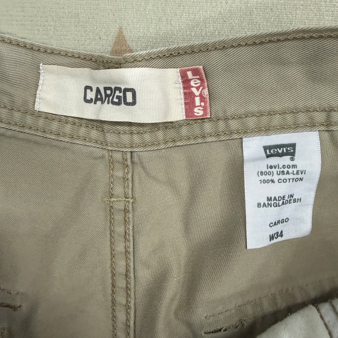 (34)00s 리바이스 Levis 코튼 카고 반바지(베이지) 상품이미지2