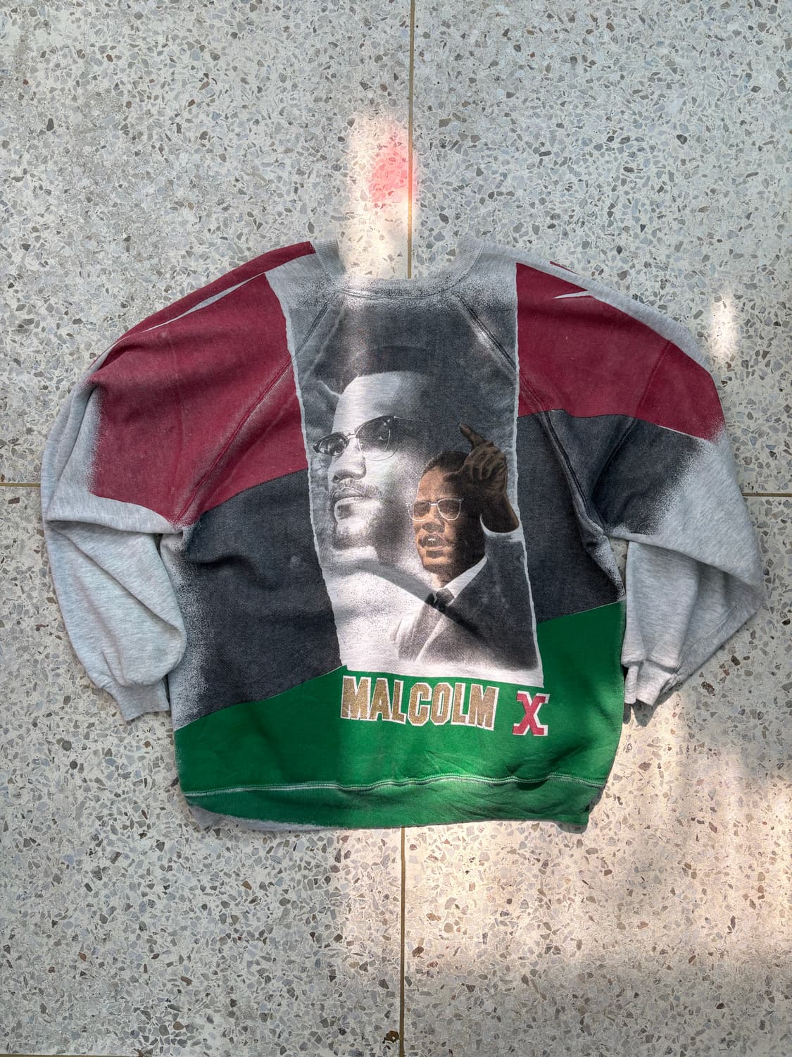 [RARE] 90s Malcolm X AOP Sweatshirt 상품이미지5