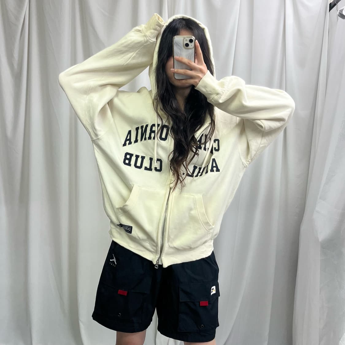 Who.A.U cream 2way hood zip-up 상품이미지1