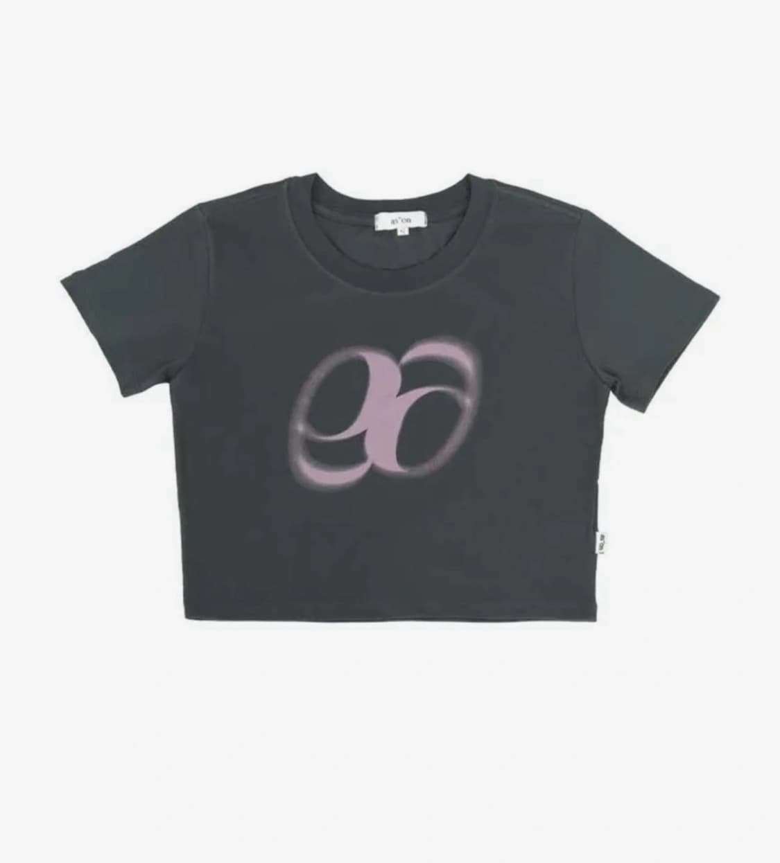 [S] 애즈온 HOLIDAY CROPPED T-SHIRT CHARCOAL 상품이미지1