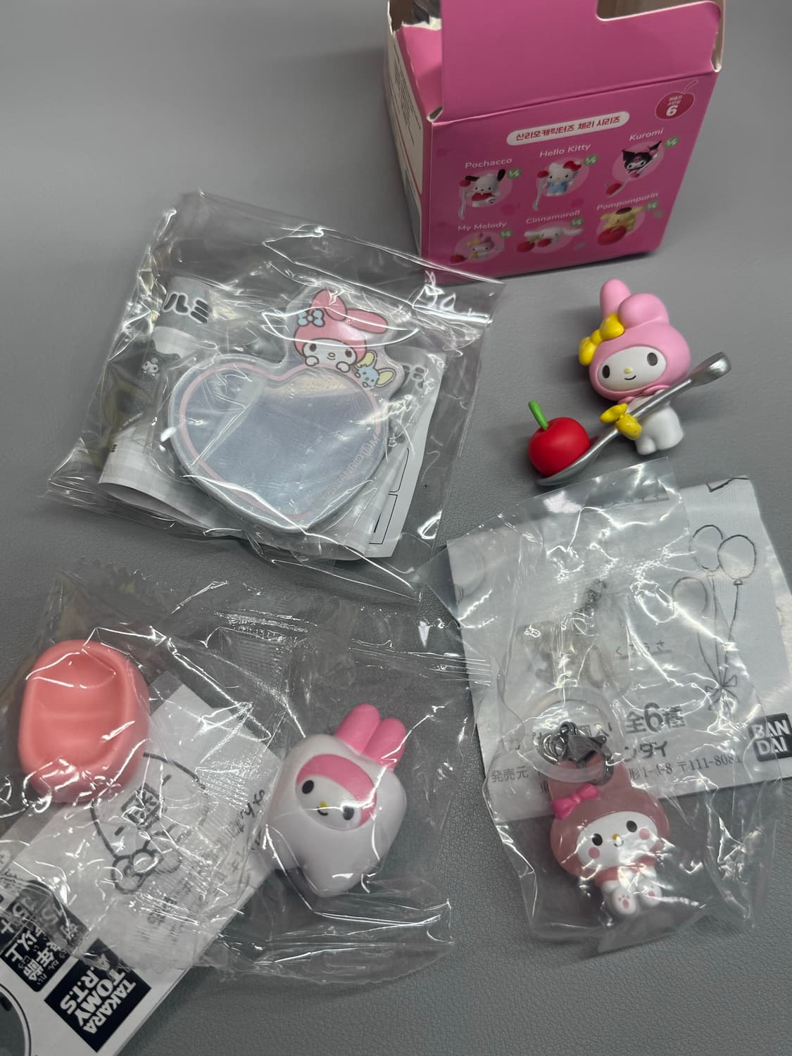 마이멜로디 마멜 가챠 이빨 메지루시 등 일괄 상품이미지1