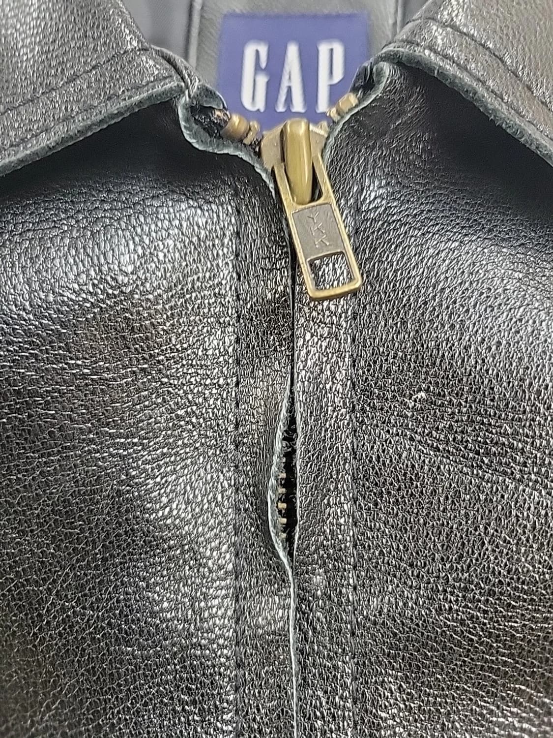 올드 갭 빈티지 블랙 레더 자켓 상품이미지6